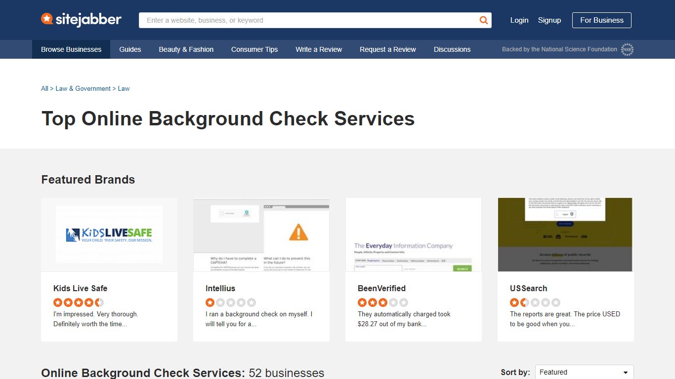 The 10 Best Background Check Sites in 2022 - Sitejabber